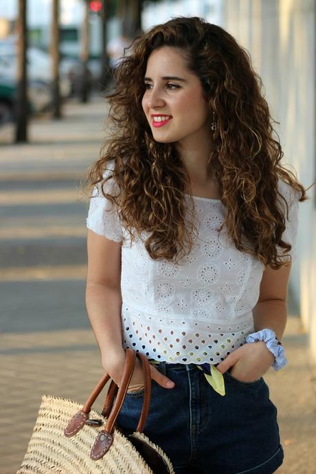 Jeans de tiro alto