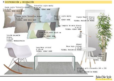 Proyecto Interiorismo: Un salón de estilo nórdico.