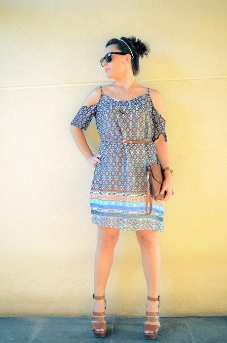 Mi vestido azul - Shoulder off dress (1)