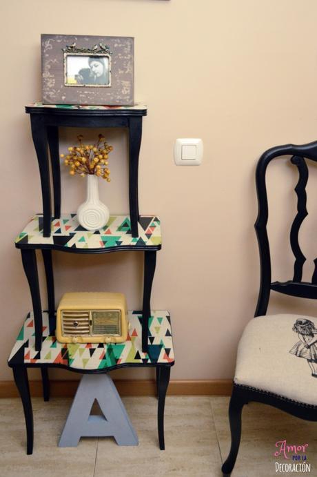 (DIY)- EL TUNEO DE UNAS MESAS NIDO CONVERTIDAS EN ESTANTERÍA