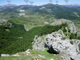 Mediodía (o Ricacabiello)-Peña la Cruz-Peñas de Liegos