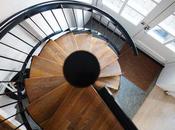 pisos nórdicos escaleras caracol: flechazo allá funcionalidad