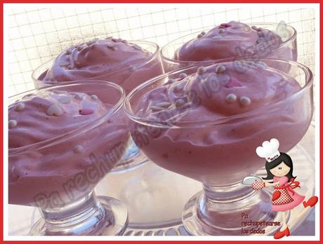 * Espuma de fresas (thermomix)