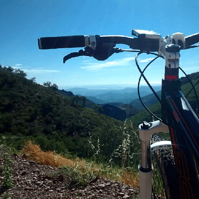 mountain bike desde alto montaña