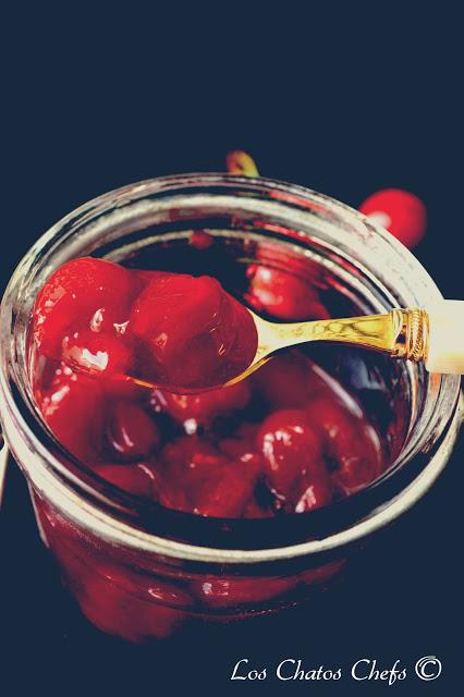 compota de cerezas