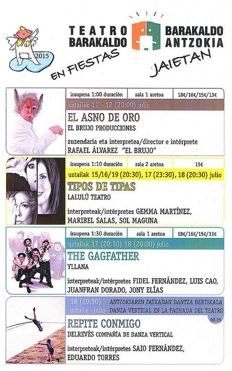 Teatro Barakaldo. Fiestas de Barakaldo 2015