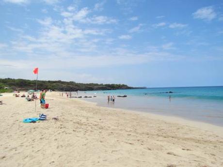 Hapuna beach en Big Island, Hawaii