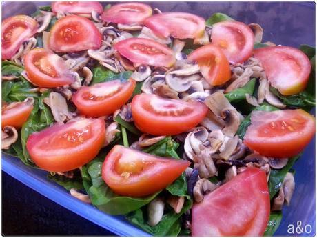 Ensalada de espinacas