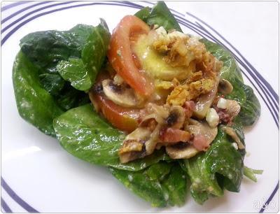 Ensalada de espinacas