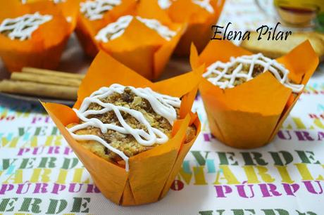 Muffins de rollos de canela