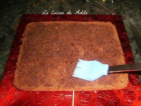 Tarta de chocolate con aroma  a avellanas