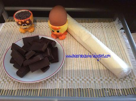 Mini napolitanas de chocolate Mini napolitanas de chocolate