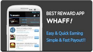 Ganar dinero con la App móvil de Whaff Rewards