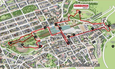 mapa ruta edimburgo