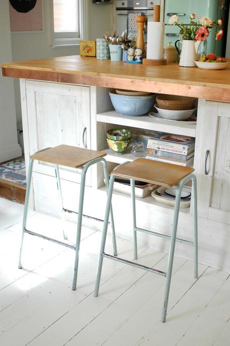 Quedamos en la cocina Lovely modern vintage kitchen // Hermosa cocina vintage moderno // casahaus.net