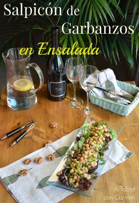 Salpicón de Garbanzos en Ensalada #ponunaensalada