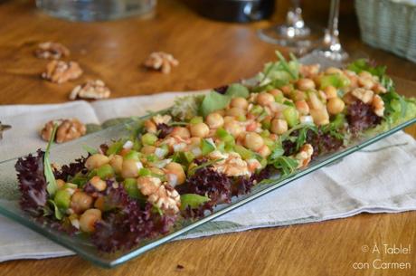 Salpicón de Garbanzos en Ensalada #ponunaensalada