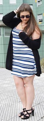 OOTD ~ Vestido Marinero / Sailor Dress ~ Curvy Girl