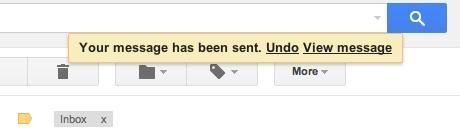 Undo send de Gmail