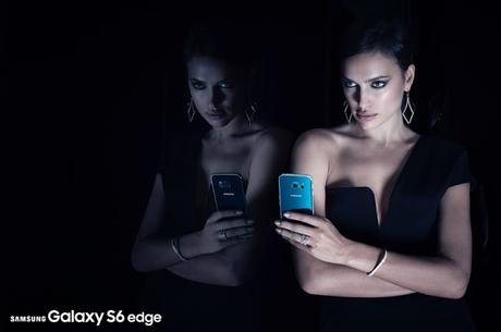 Irina Shayk posa para la nueva campaña del Samsung Galaxy S6