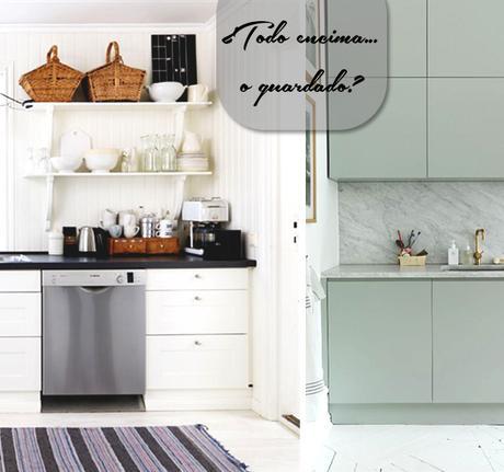 Tips y claves para una cocina perfecta Estanterias vistas u orden