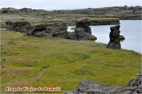 Mývatn en Islandia