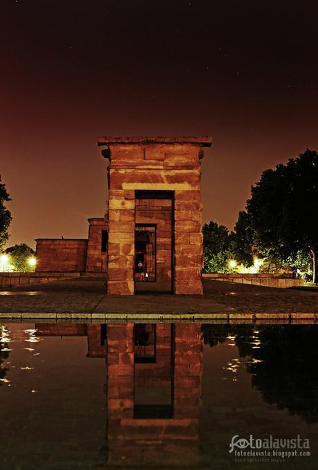 Cálida noche madrileña en Debod - Fotografía creativa - Fotografía artística