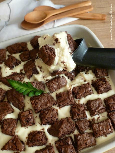 Helado de Natilla con Galletas Brownie