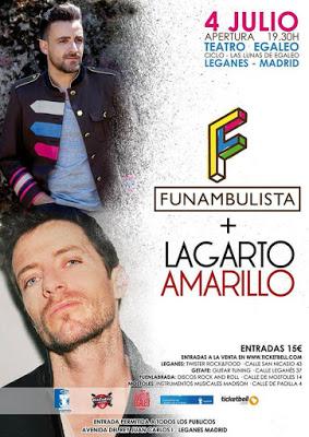 Sorteamos 2 entradas para el concierto de Funambulista y Lagarto Amarillo en Leganés