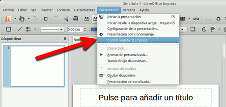 Como controlar remotamente las presentaciones de LibreOffice con Android