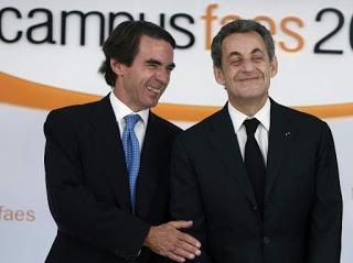 Aznar, Sarkozy y Tsipras
