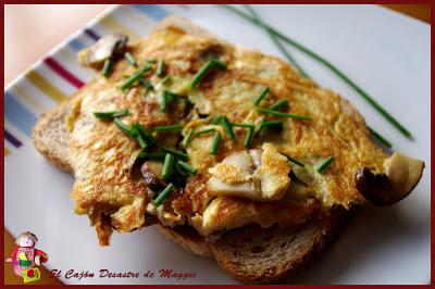 TORTILLA DE CHAMPIÑONES