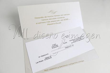 Invitación de boda de cine