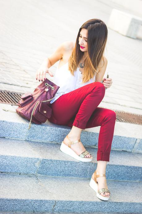 Burgundy Pants And The Best Top Ever
