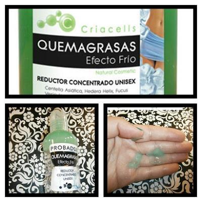 Quemagrasas efecto frío de Criacells.