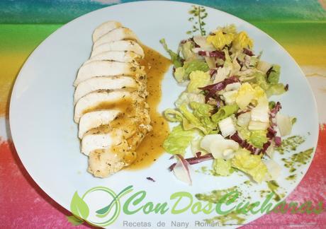 Pechuga de pollo agridulce con chutney de papaya OLYMPUS DIGITAL CAMERA