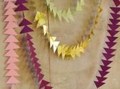 #194. Guirnalda triángulos sencilla coser/ No-sew triangle garland