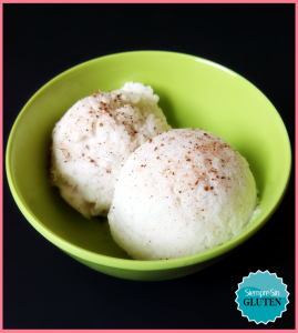 Helado de arroz con leche vegetal (Sin Glute