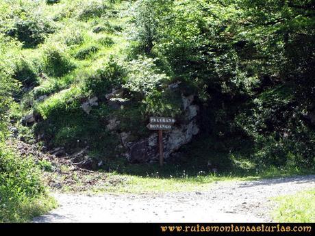 Ruta Les Campes Peña Mea: Cruce Pelúgano Doñango