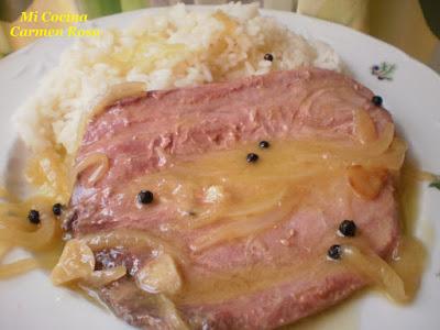 FILETES DE ATUN EN SALSA DE VINO BLANCO