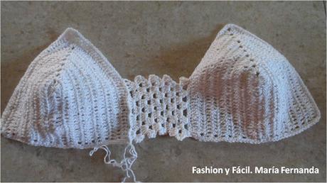 Cómo unir copas tejidas. Hacer unas copas para un croptop a crochet (How to join crochet parts of a crop top)