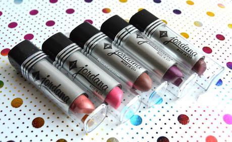 Jordana Lipsticks Silver / Pleateados : Blackberry - Fiesta - Mauve - Rosette - Soft Rose Jordana