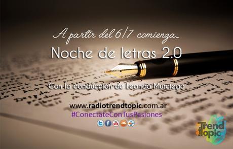 Noche de Letras 2.0, ya tiene artística oficial