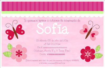 10 Invitaciones para Baby Shower niña y niño