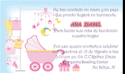 10 Invitaciones para Baby Shower niña y niño