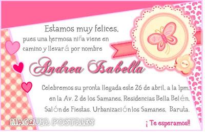 10 Invitaciones para Baby Shower niña y niño