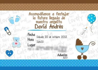 10 Invitaciones para Baby Shower niña y niño