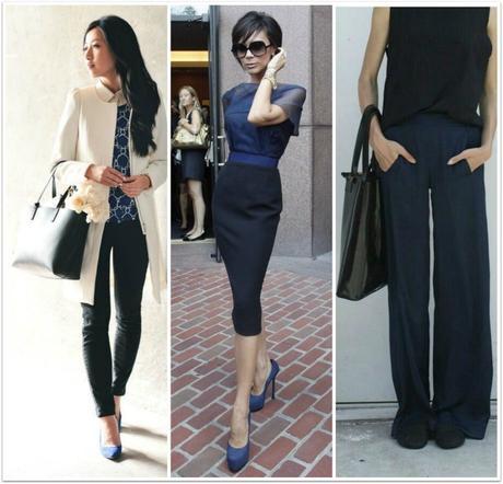 Tendencias: Azul navy con negro