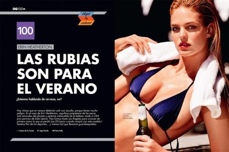 Erin Heatherton es una bomba rubia en GQ España