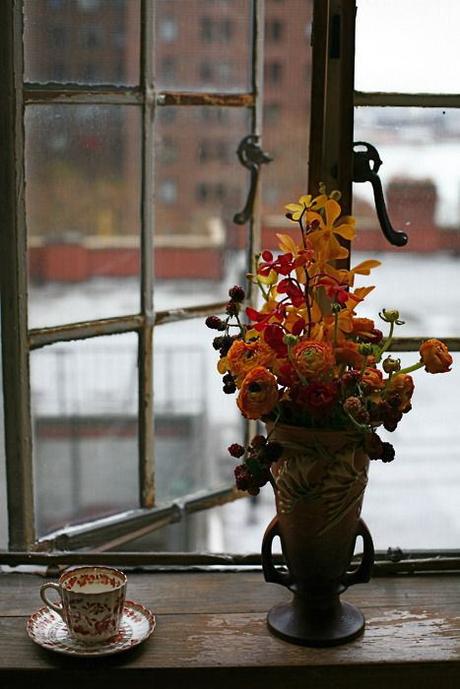 Decorar ventanas con flores